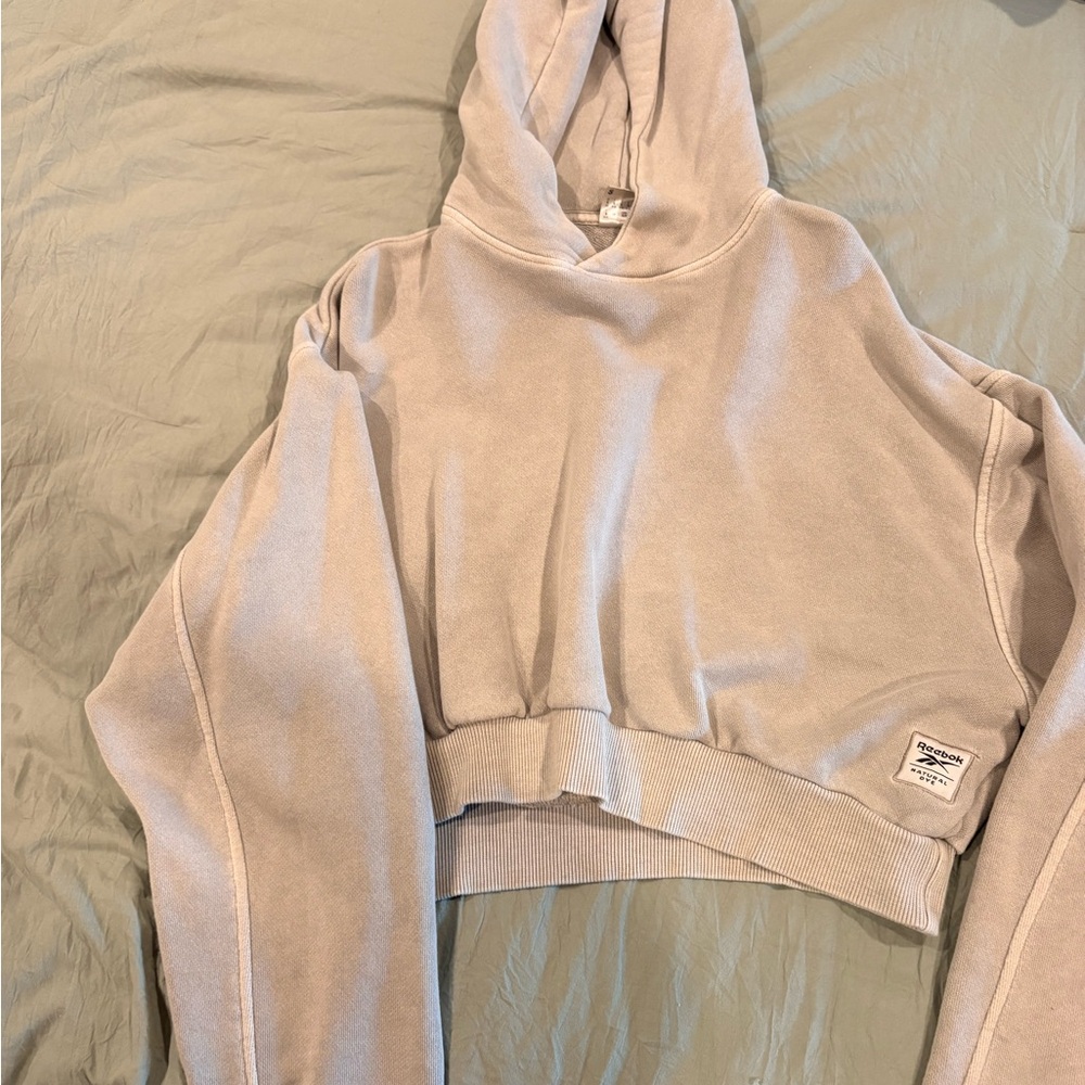 Reebok Natural Dye Hoodie in Taupe